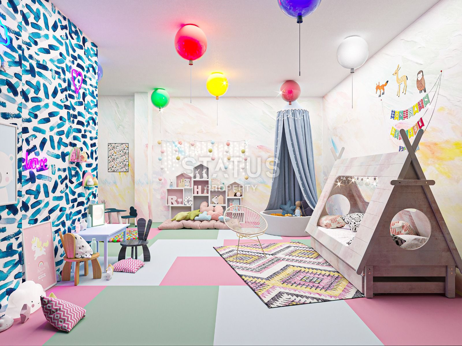 Трехкомнатная квартира у моря в строящейся резиденции, в центре Аланьи, 74 м2 фото 41