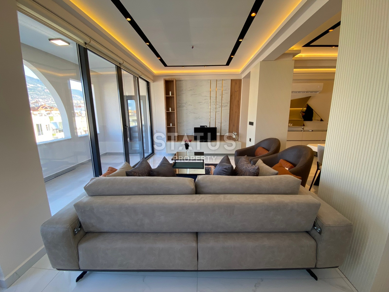 Реновированная красивая просторная квартира в центре Аланьи в 500м от пляжа Клеопатры. 130м2 фото 17