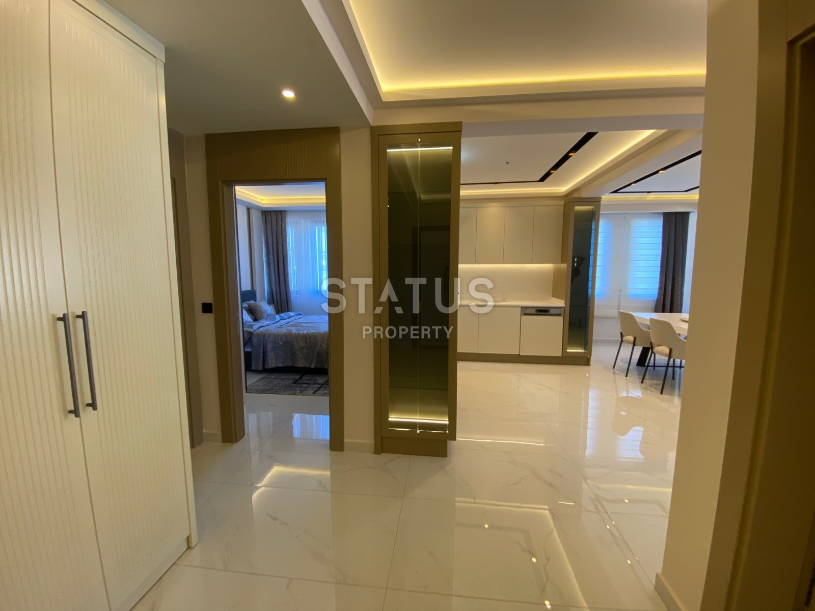 Реновированная красивая просторная квартира в центре Аланьи в 500м от пляжа Клеопатры. 130м2 фото 21