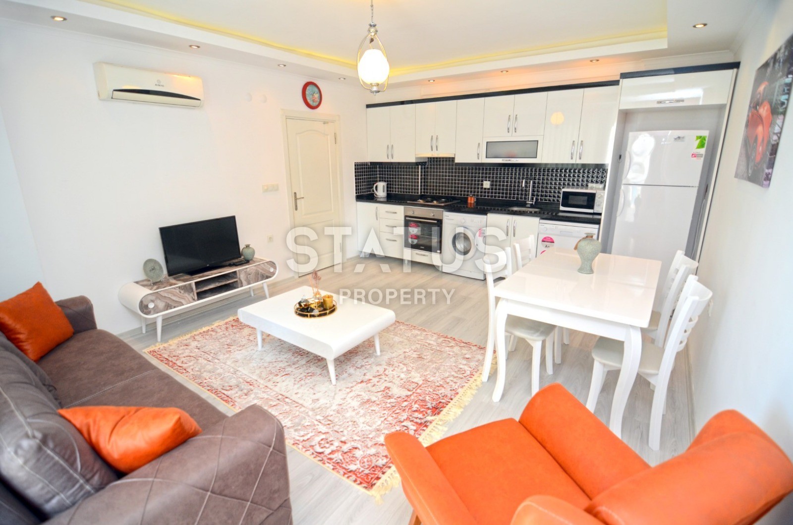 Шикарная квартира планировки 1+1 с мебелью и новой техникой в Махмутларе фото 3