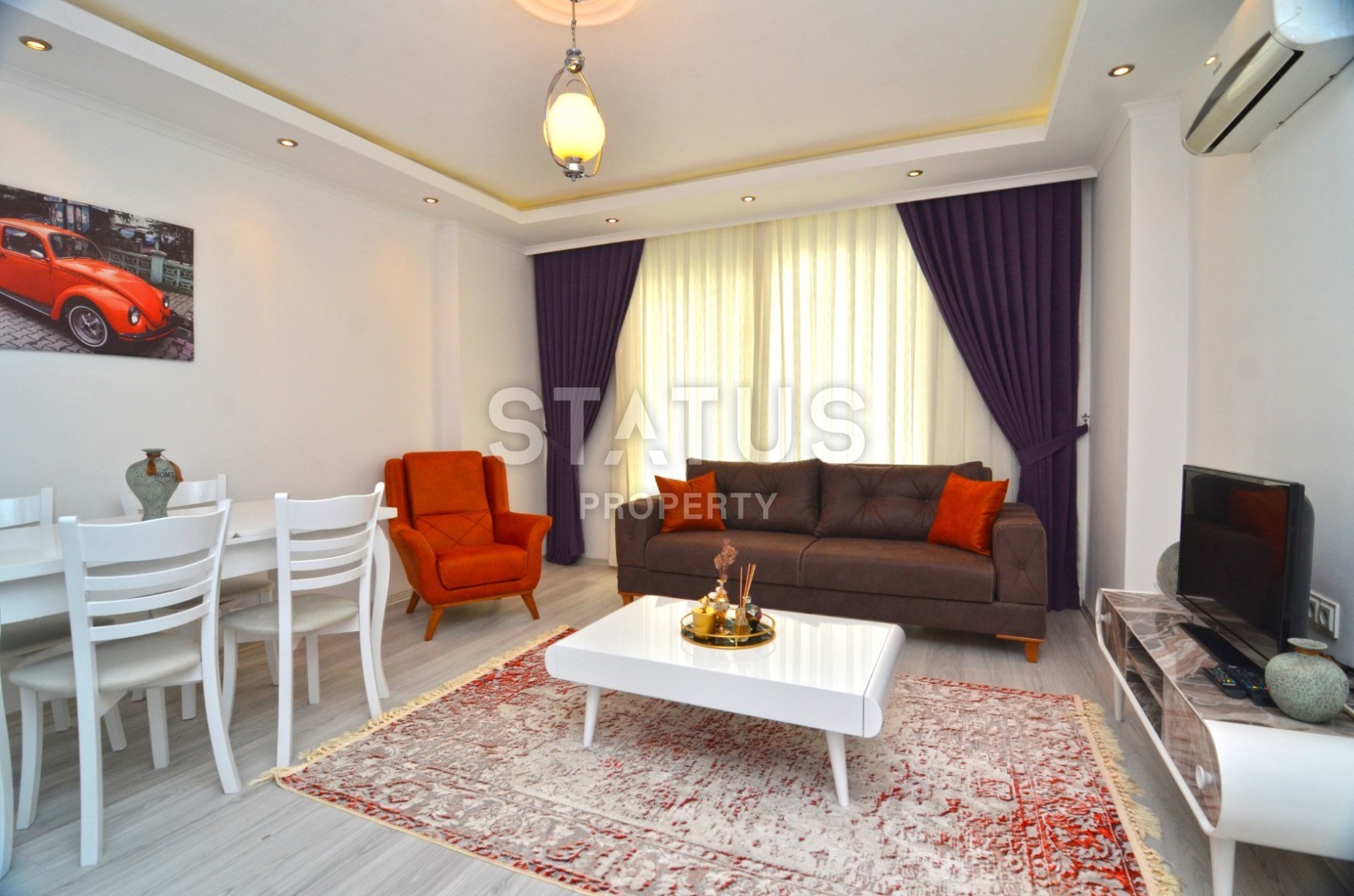 Шикарная квартира планировки 1+1 с мебелью и новой техникой в Махмутларе фото 4