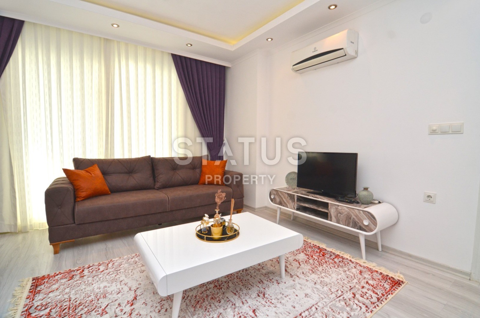 Шикарная квартира планировки 1+1 с мебелью и новой техникой в Махмутларе фото 5