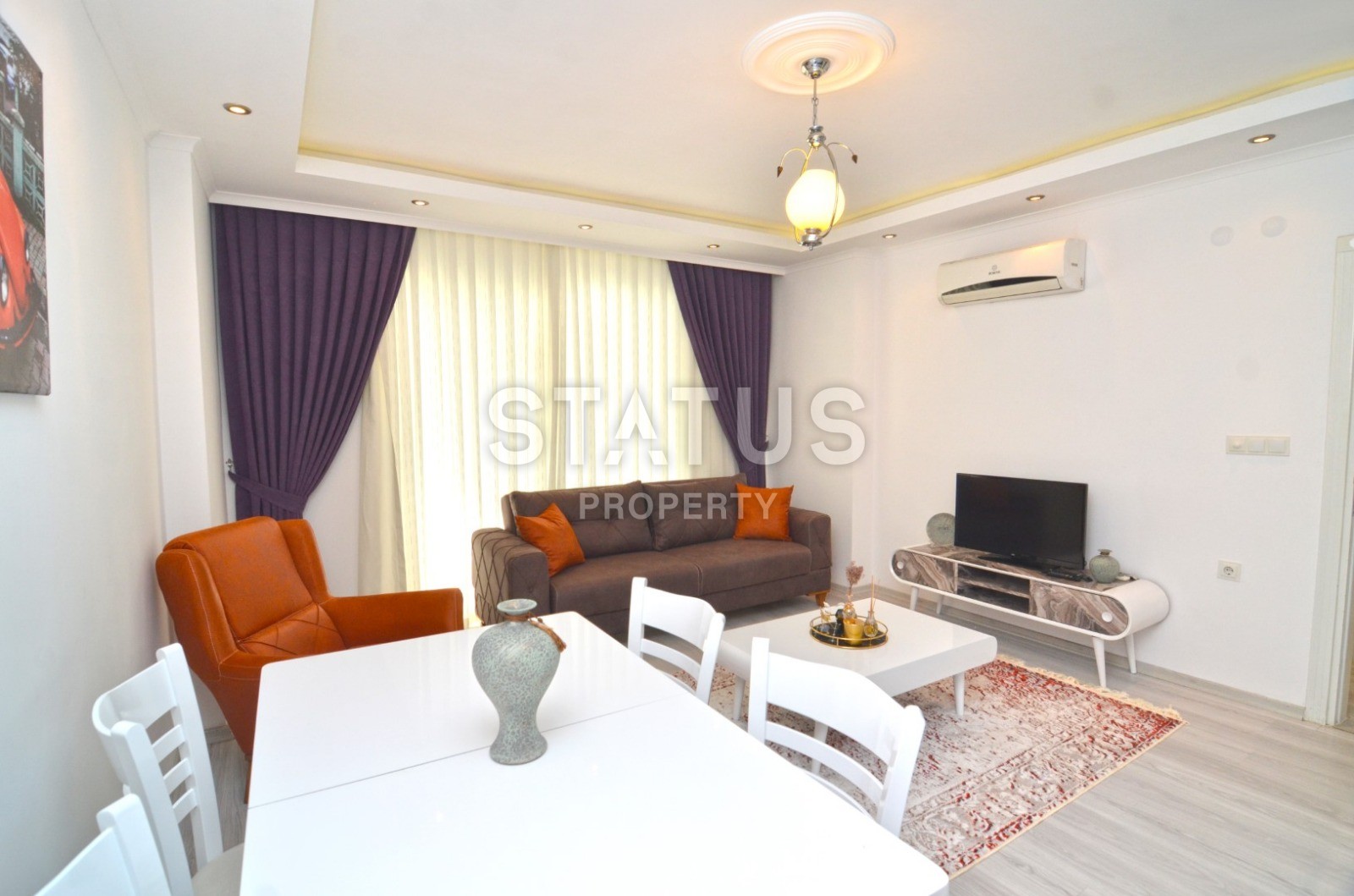 Шикарная квартира планировки 1+1 с мебелью и новой техникой в Махмутларе фото 8