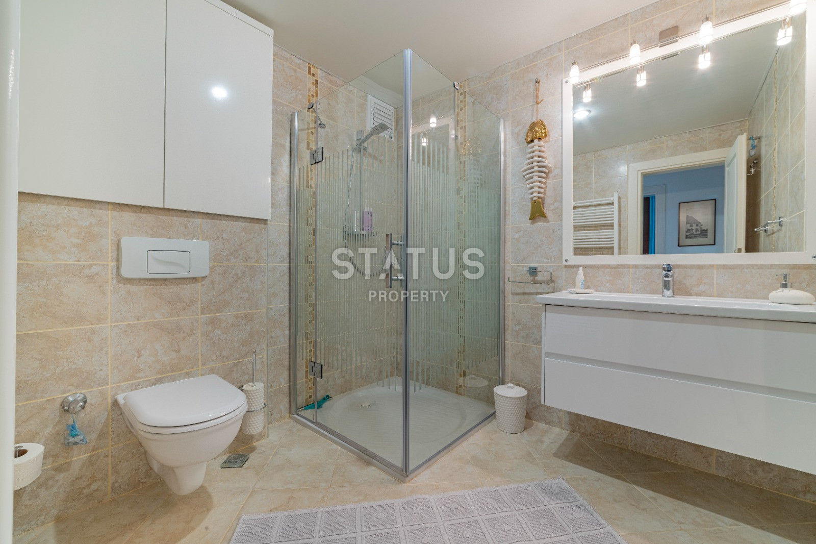 Прекрасный пентхаус с видом на море в 180м от него в одном из лучших комплексов в Тосмуре. 273м2 фото 13