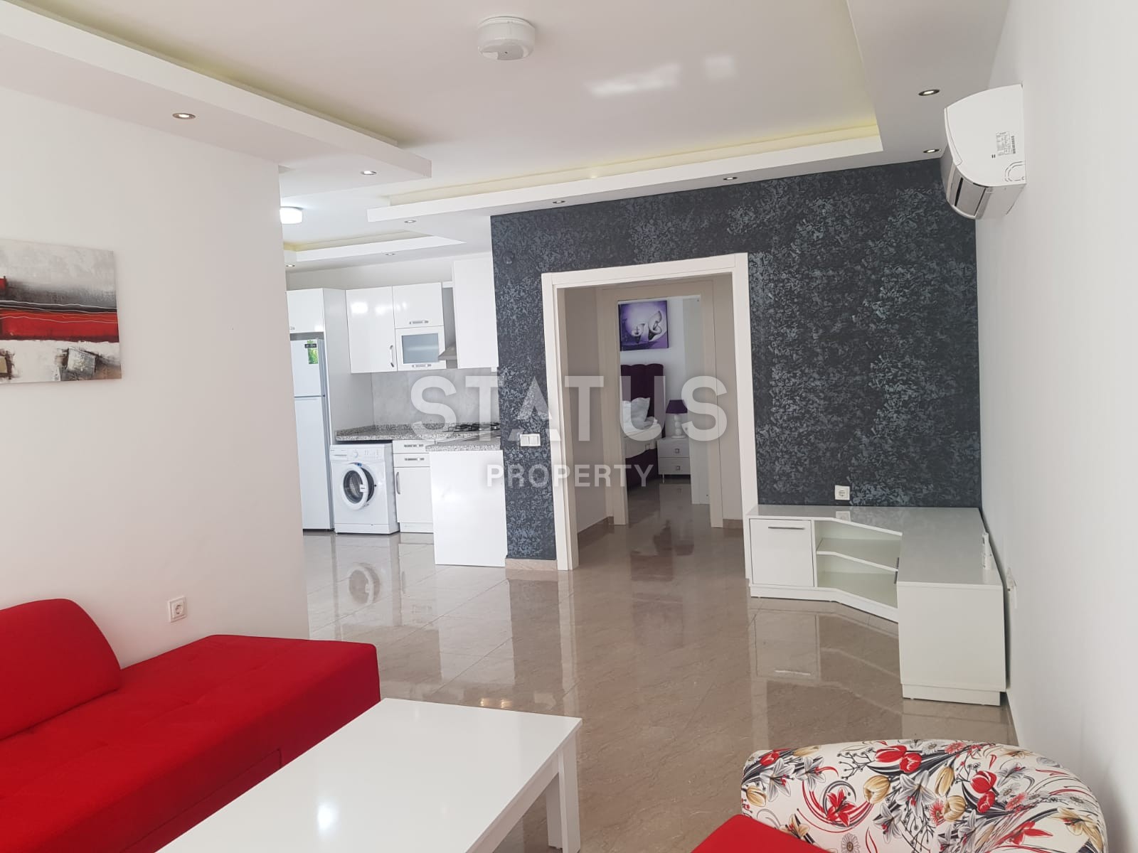 Двухкомнатная квартира в 200 м от Средиземного моря в Махмутларе, 80 м2 фото 3