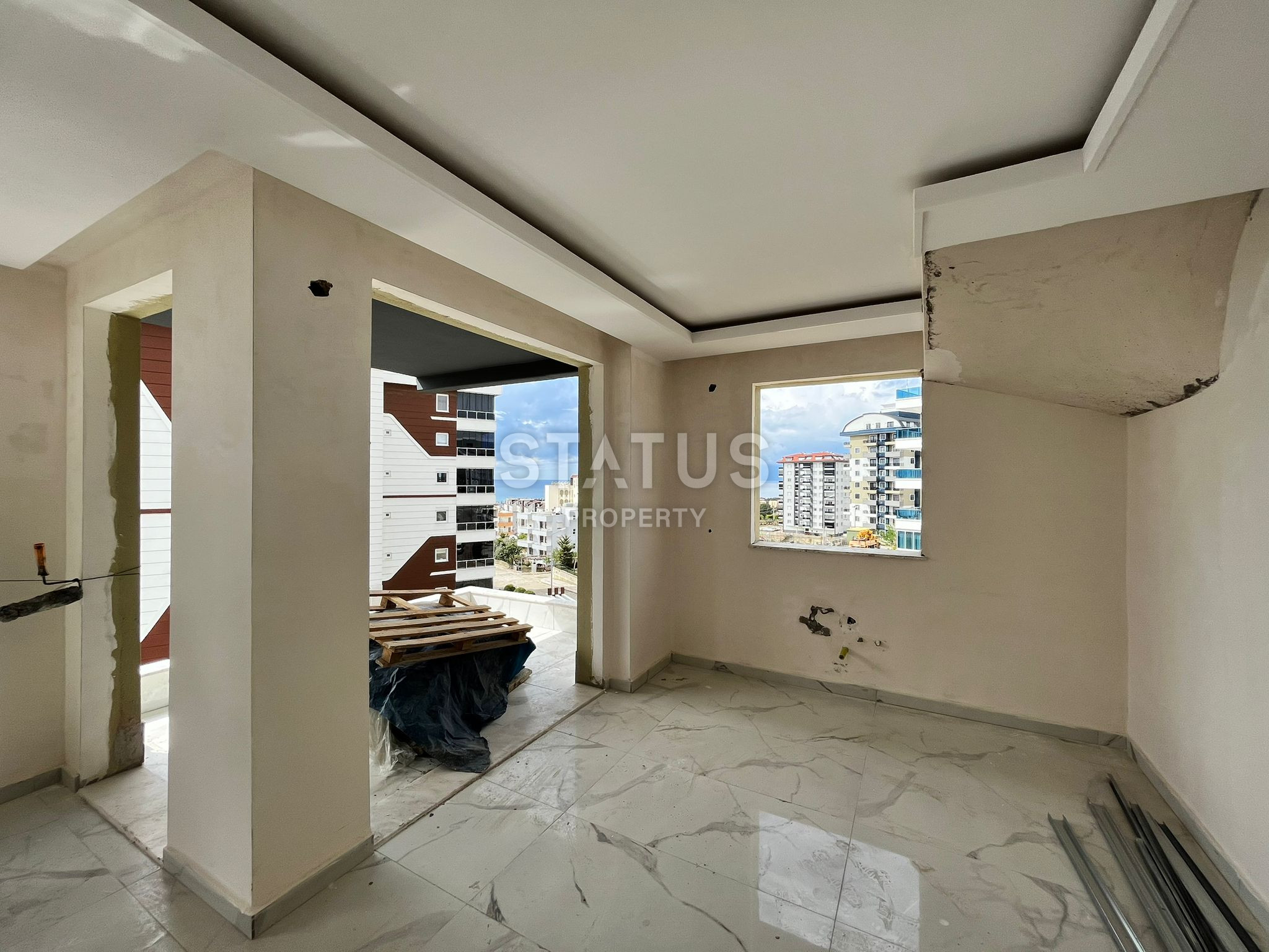 Two spacious apartments with sea views in the popular area of Avsallar. 65m2 - 110m2 фото 6