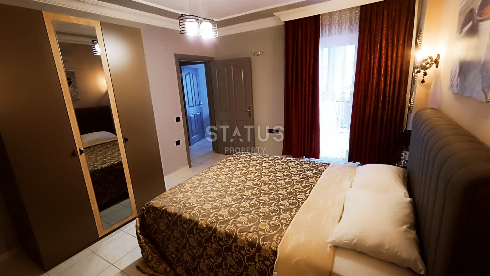 Трёхкомнатная меблированная квартира с видом на море всего в 300м от него в открытом районе Тосмур. 125м2 фото 4