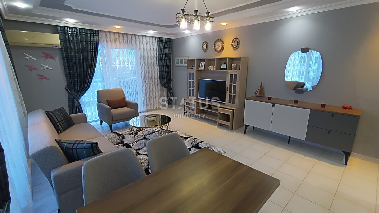 Трёхкомнатная меблированная квартира с видом на море всего в 300м от него в открытом районе Тосмур. 125м2 фото 21