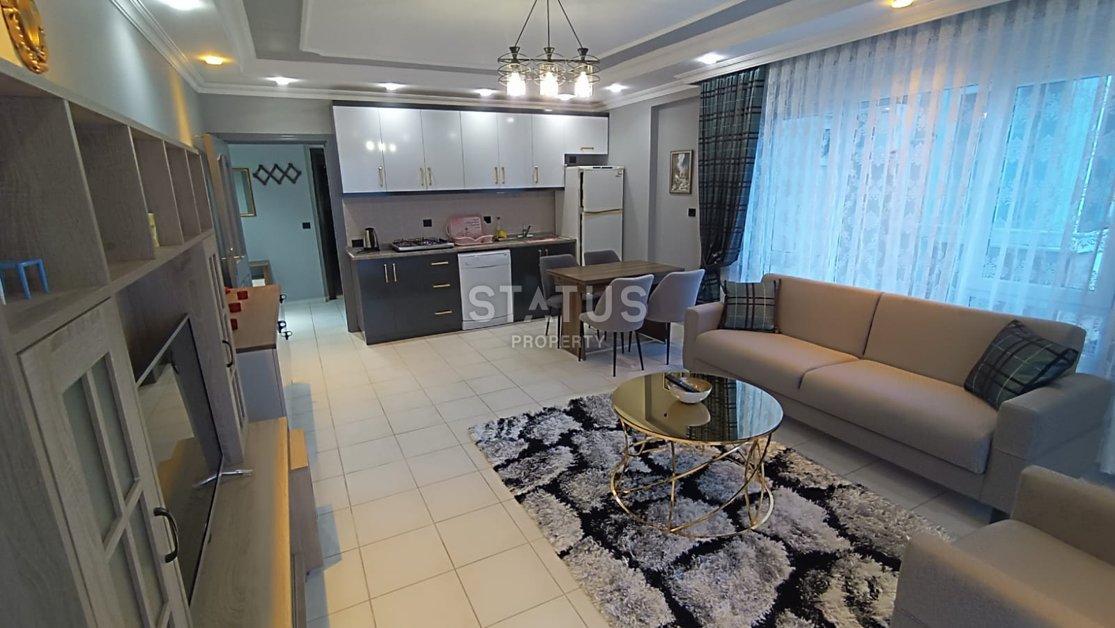 Трёхкомнатная меблированная квартира с видом на море всего в 300м от него в открытом районе Тосмур. 125м2 фото 22