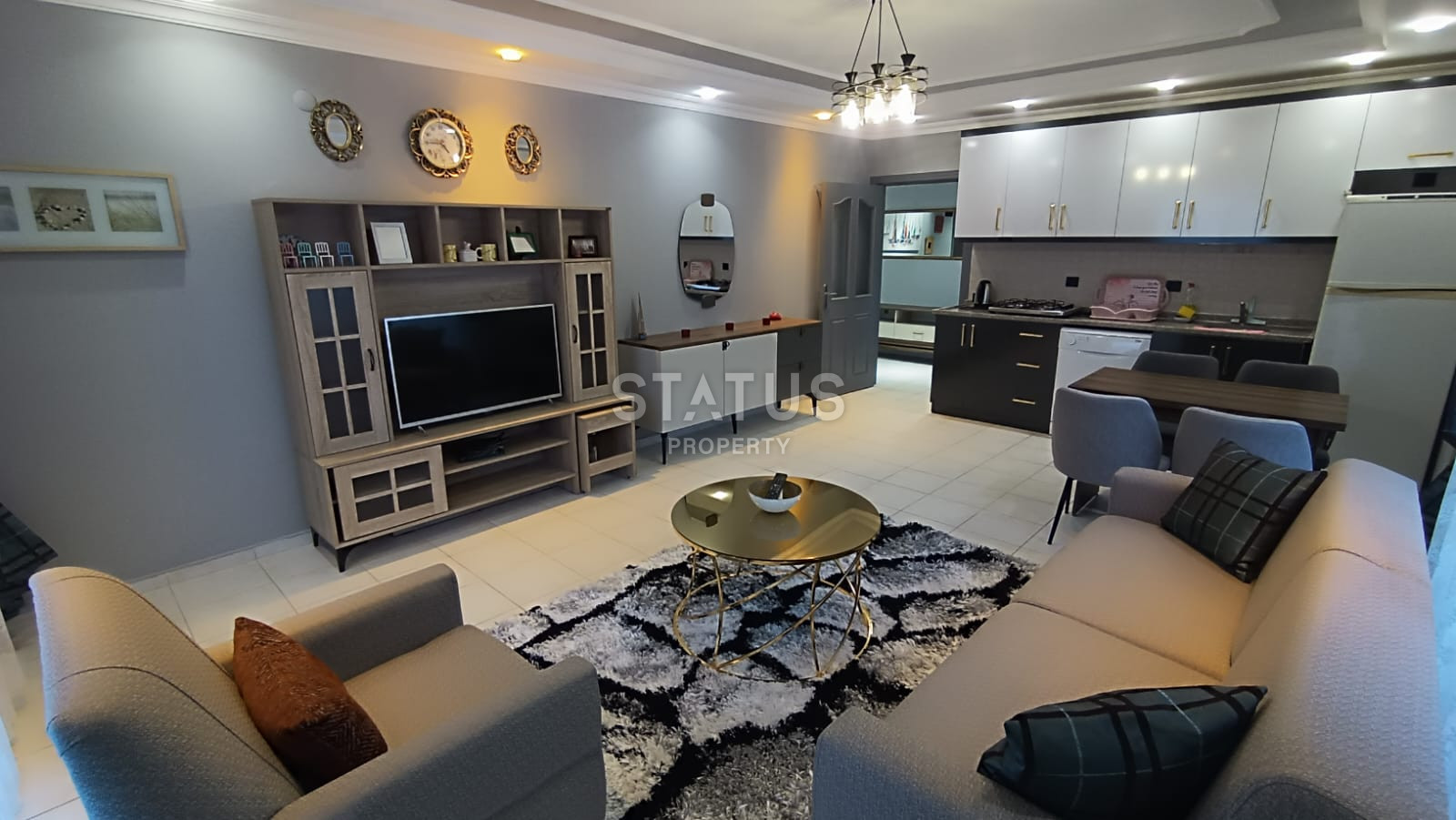 Трёхкомнатная меблированная квартира с видом на море всего в 300м от него в открытом районе Тосмур. 125м2 фото 25