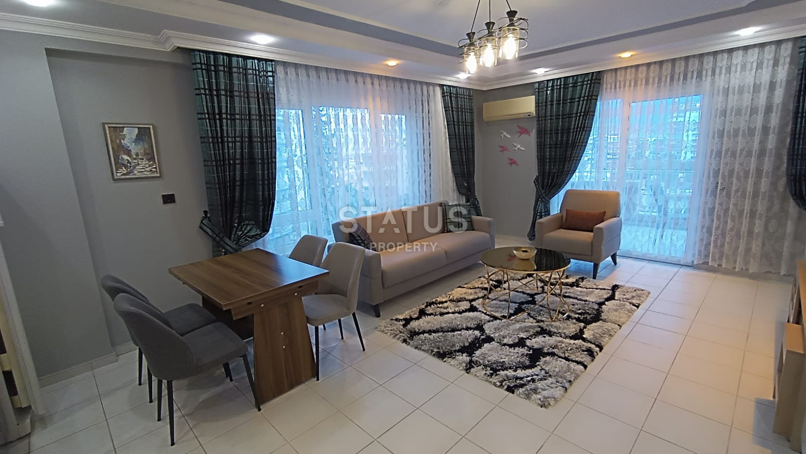 Трёхкомнатная меблированная квартира с видом на море всего в 300м от него в открытом районе Тосмур. 125м2 фото 26