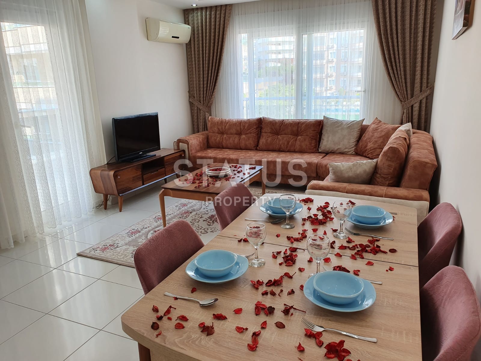 Двухкомнатная квартира с новой мебелью в Махмутларе, 78 м2 фото 3