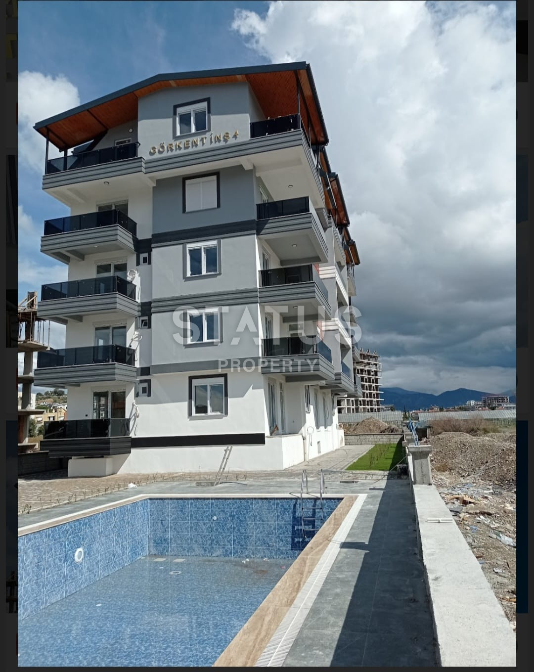 Новая двухкомнатная квартира в 600м от моря в Газипаша. 55м2 фото 9