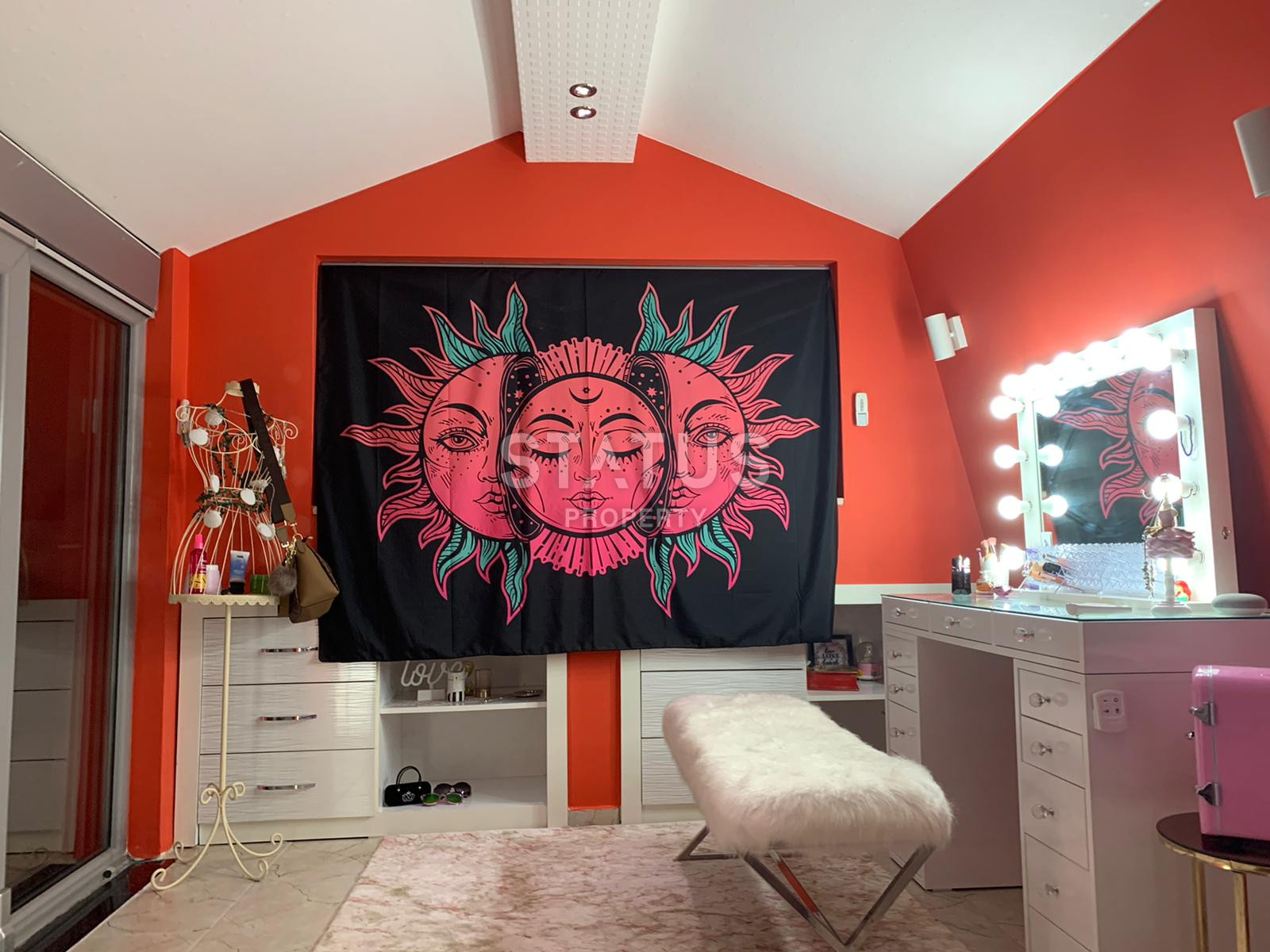 Дизайнерский дуплекс 5+1 с видом на море в спальном элитном районе Буюкхасбахче в центральной части Аланьи. 285м2 фото 24