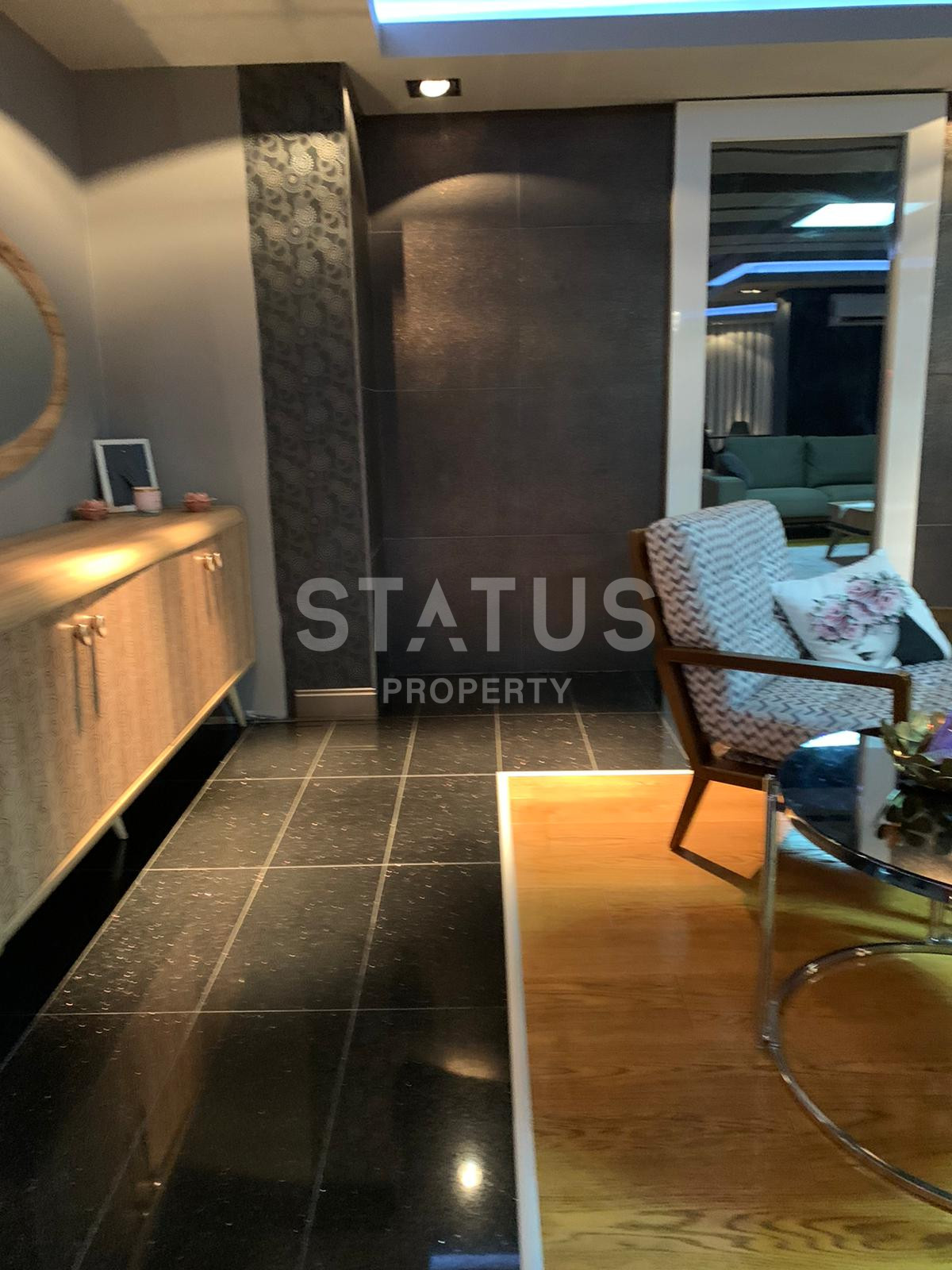 Дизайнерский дуплекс 5+1 с видом на море в спальном элитном районе Буюкхасбахче в центральной части Аланьи. 285м2 фото 13