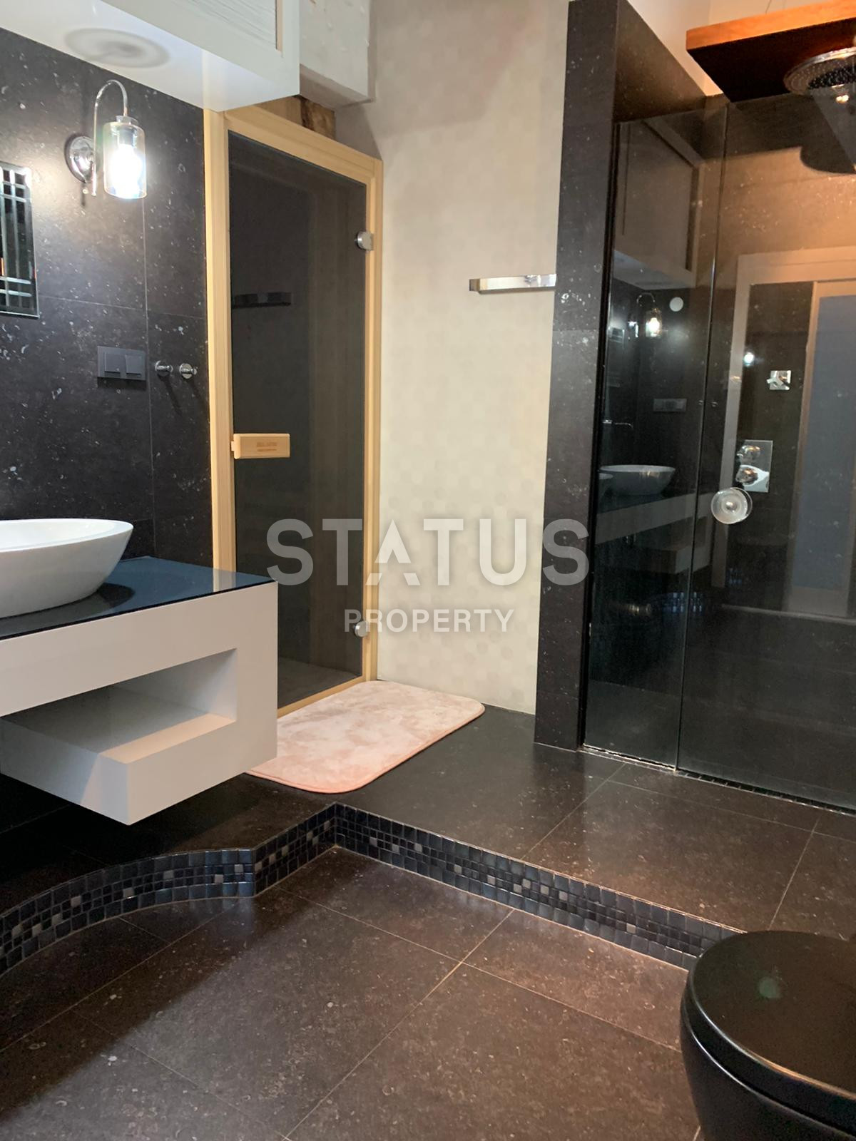 Дизайнерский дуплекс 5+1 с видом на море в спальном элитном районе Буюкхасбахче в центральной части Аланьи. 285м2 фото 26