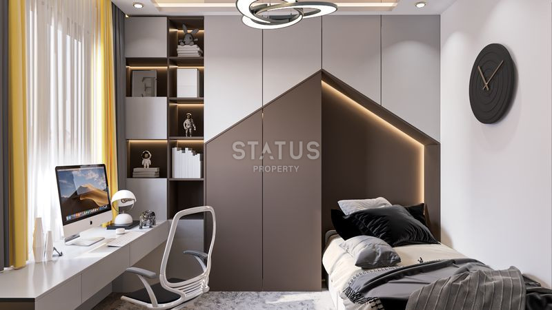 Жилой комплекс от надёжного застройщика в Мерсине в 300м от моря. 68м2 – 115м2 фото 15