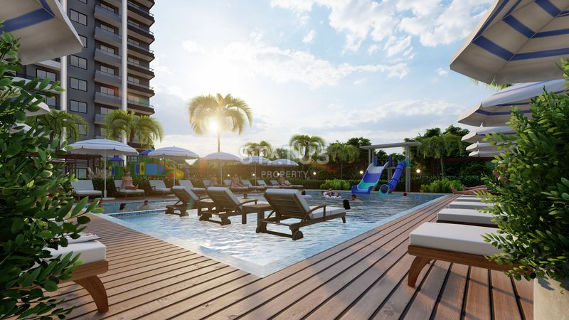 Жилой комплекс от надёжного застройщика в Мерсине в 300м от моря. 68м2 – 115м2 фото 21