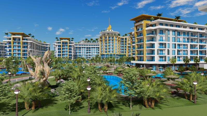 Двухкомнатная квартира в самом масштабном проекте в Тюрклере! 72 м2 фото 1