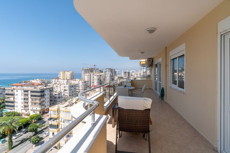 Шикарная трёхкомнатная меблированная квартира с видом на море в Махмутларе. 120м2 фото 15