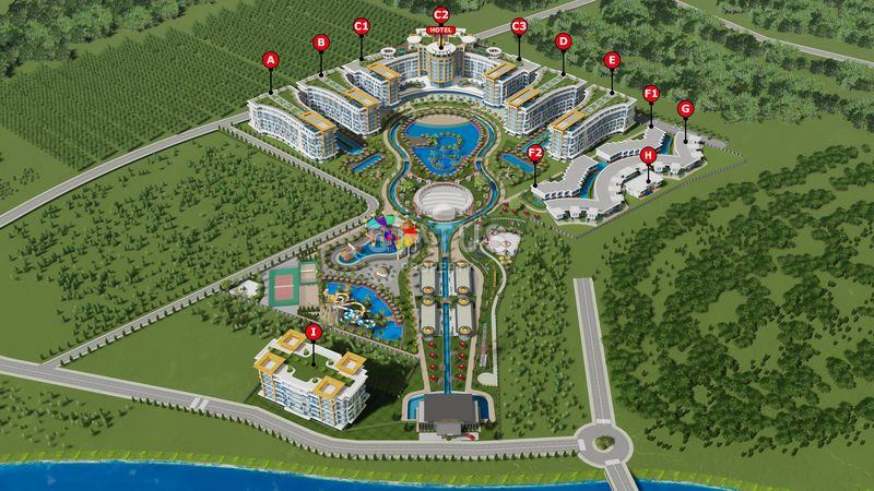 One-bedroom apartment in the largest and most sought-after residential complex in Turkler. 81m2 фото 26