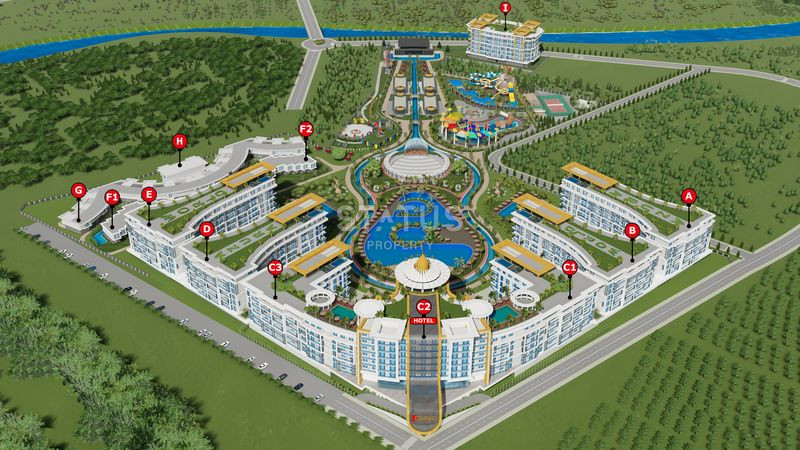 One-bedroom apartment in the largest and most sought-after residential complex in Turkler. 81m2 фото 28