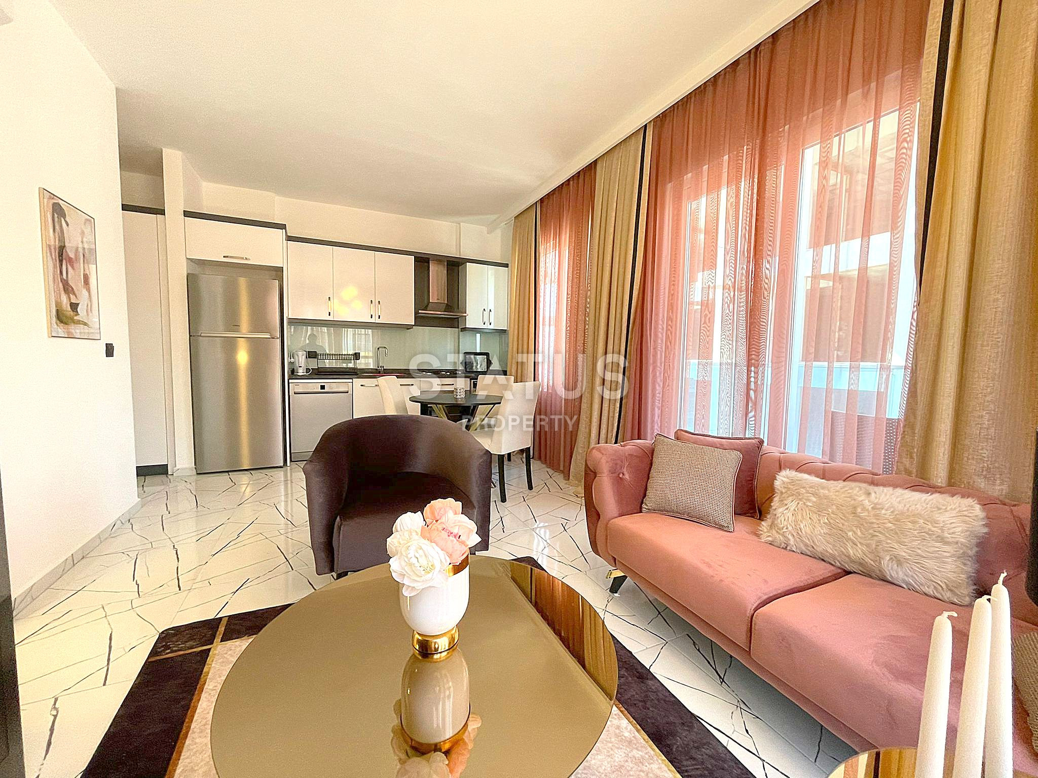 Элегантная квартира у моря в районе Каргыджак. 55м2 фото 3