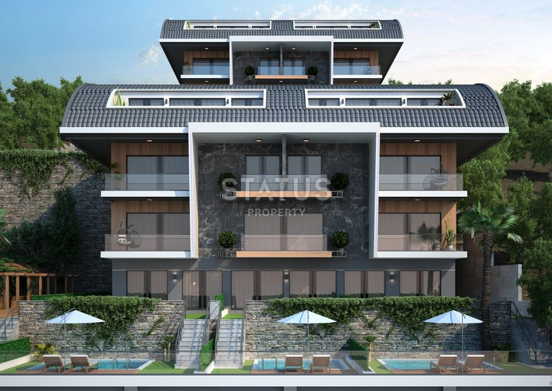 Проект класса люкс с панорамными видами на море и город в районе Тепе, 147-405 м2 фото 4