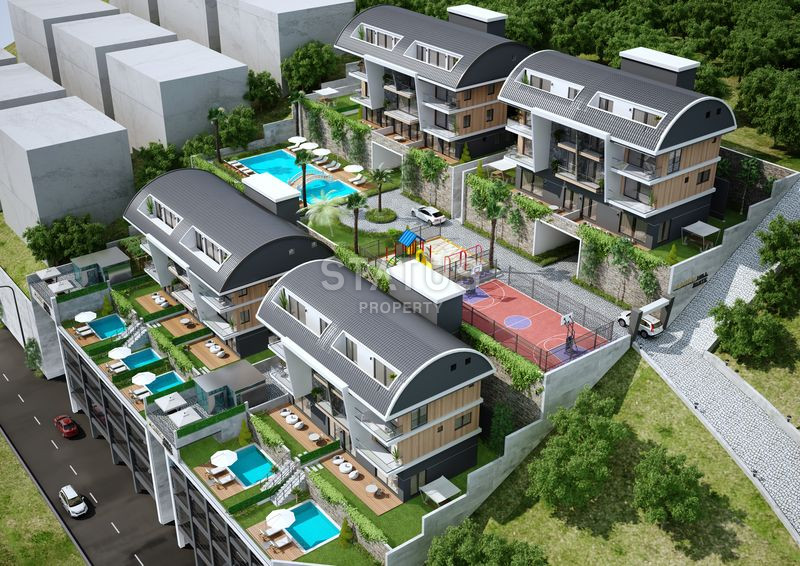 Проект класса люкс с панорамными видами на море и город в районе Тепе, 147-405 м2 фото 21