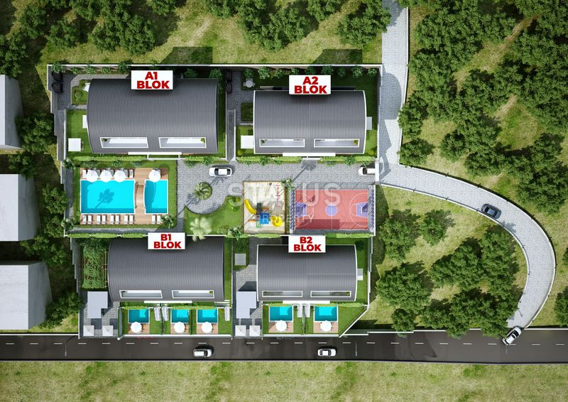 Проект класса люкс с панорамными видами на море и город в районе Тепе, 147-405 м2 фото 24