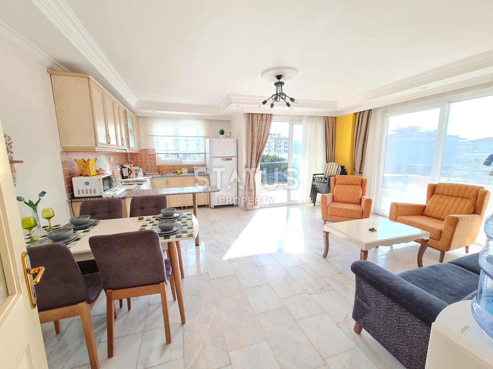 Меблированная квартира с двумя спальнями в 500м от моря в открытом районе ОБА. 100м2 фото 7