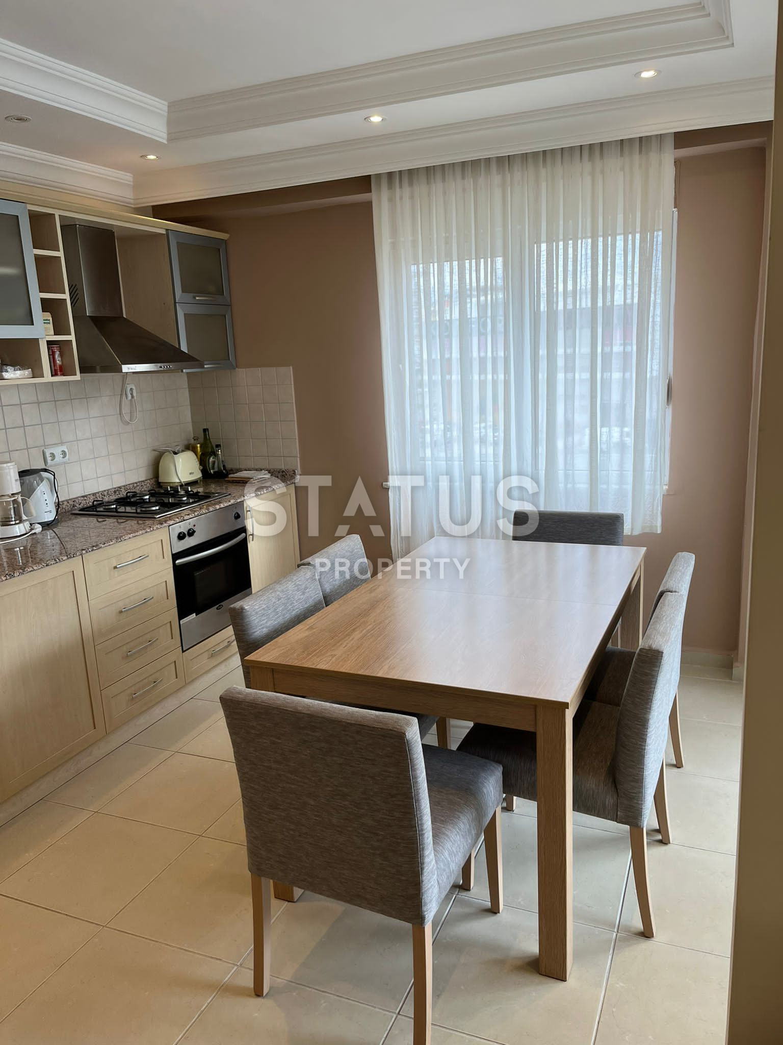 Уютная, современная, меблированная квартира 2+1 в 200м от моря в районе нижняя ОБА. 105м2 фото 3