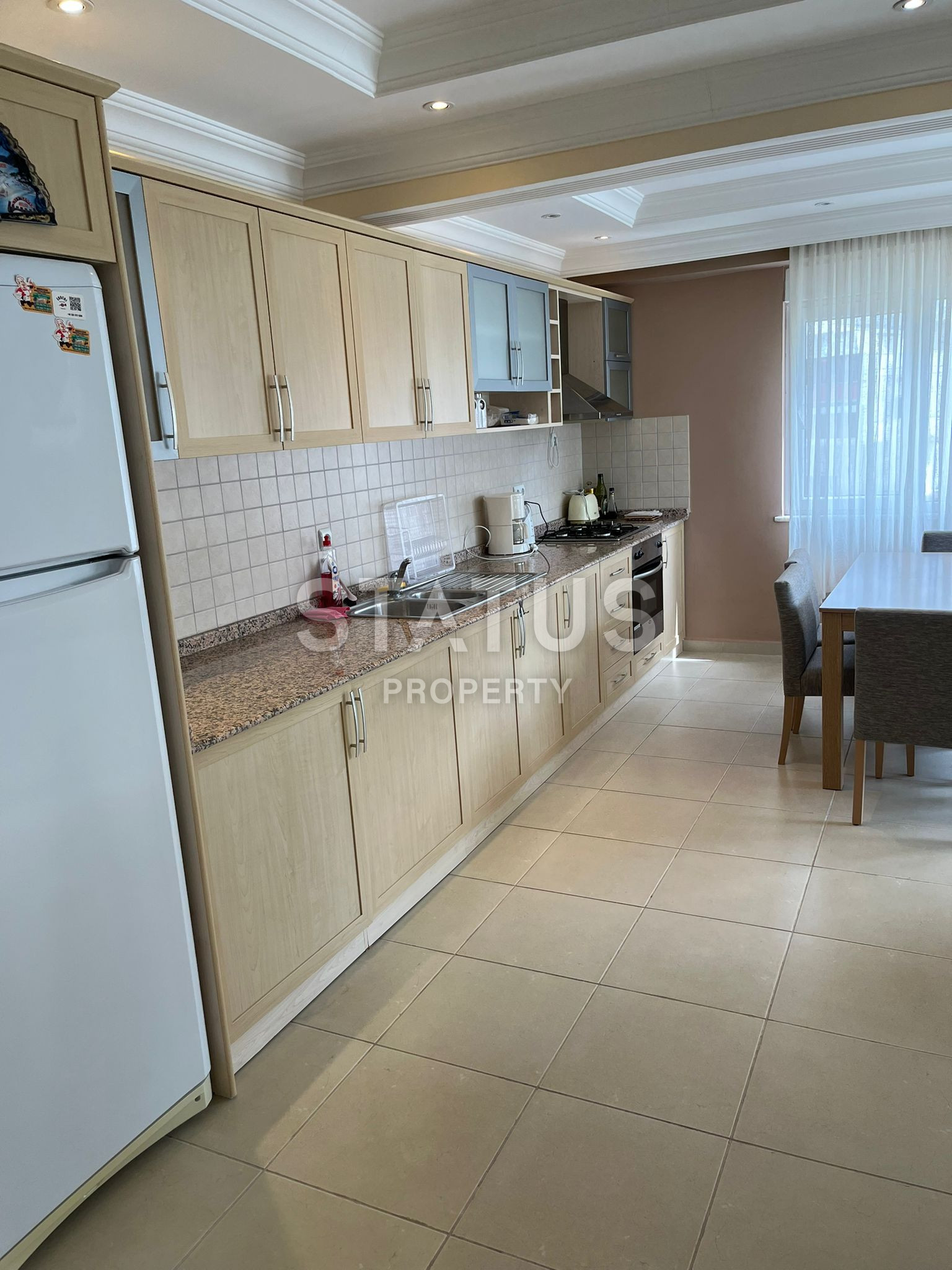 Уютная, современная, меблированная квартира 2+1 в 200м от моря в районе нижняя ОБА. 105м2 фото 8