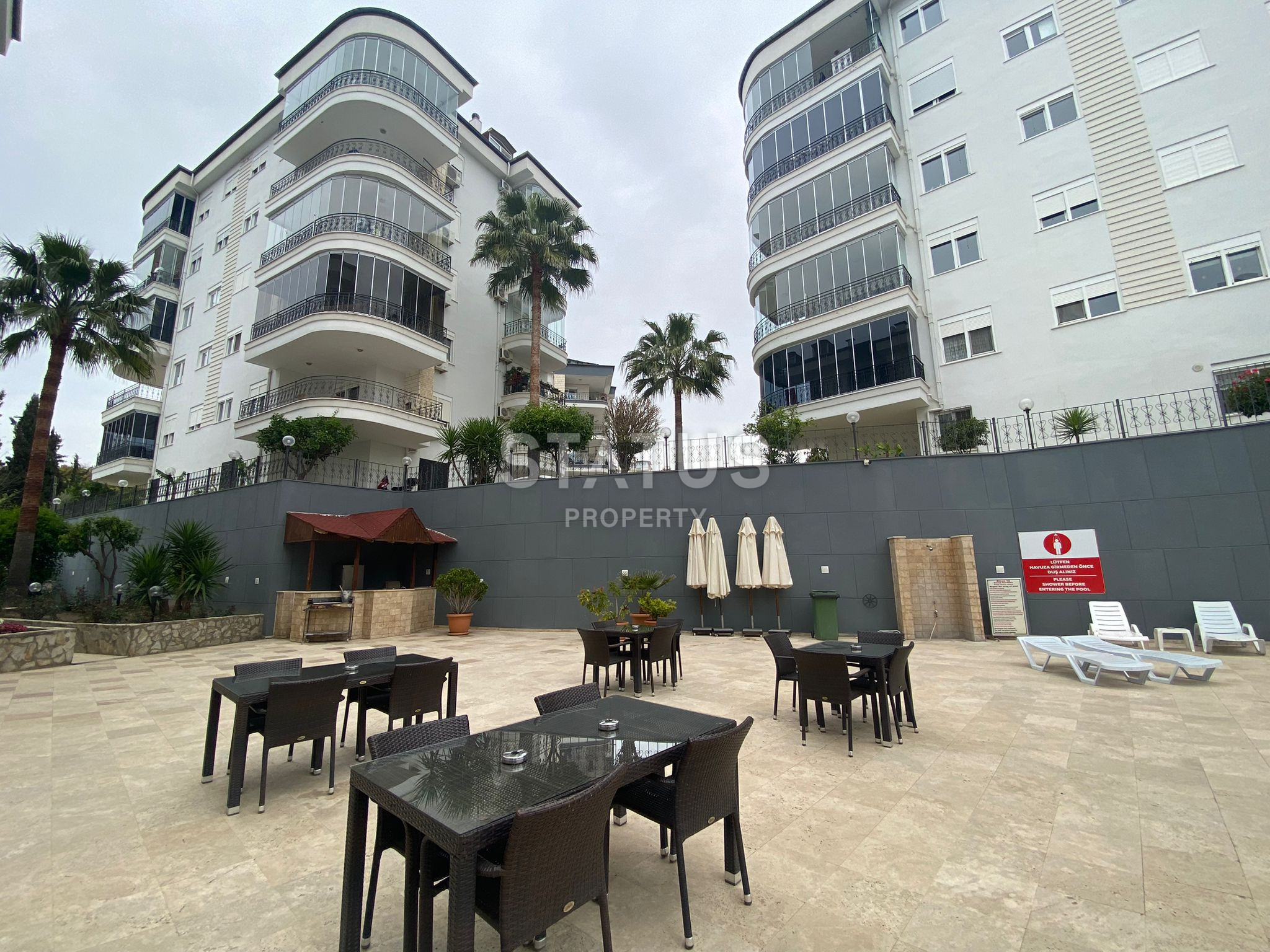 Трёхкомнатная квартира с собственным личным садом у моря в районе ОБА. 100м2 фото 11