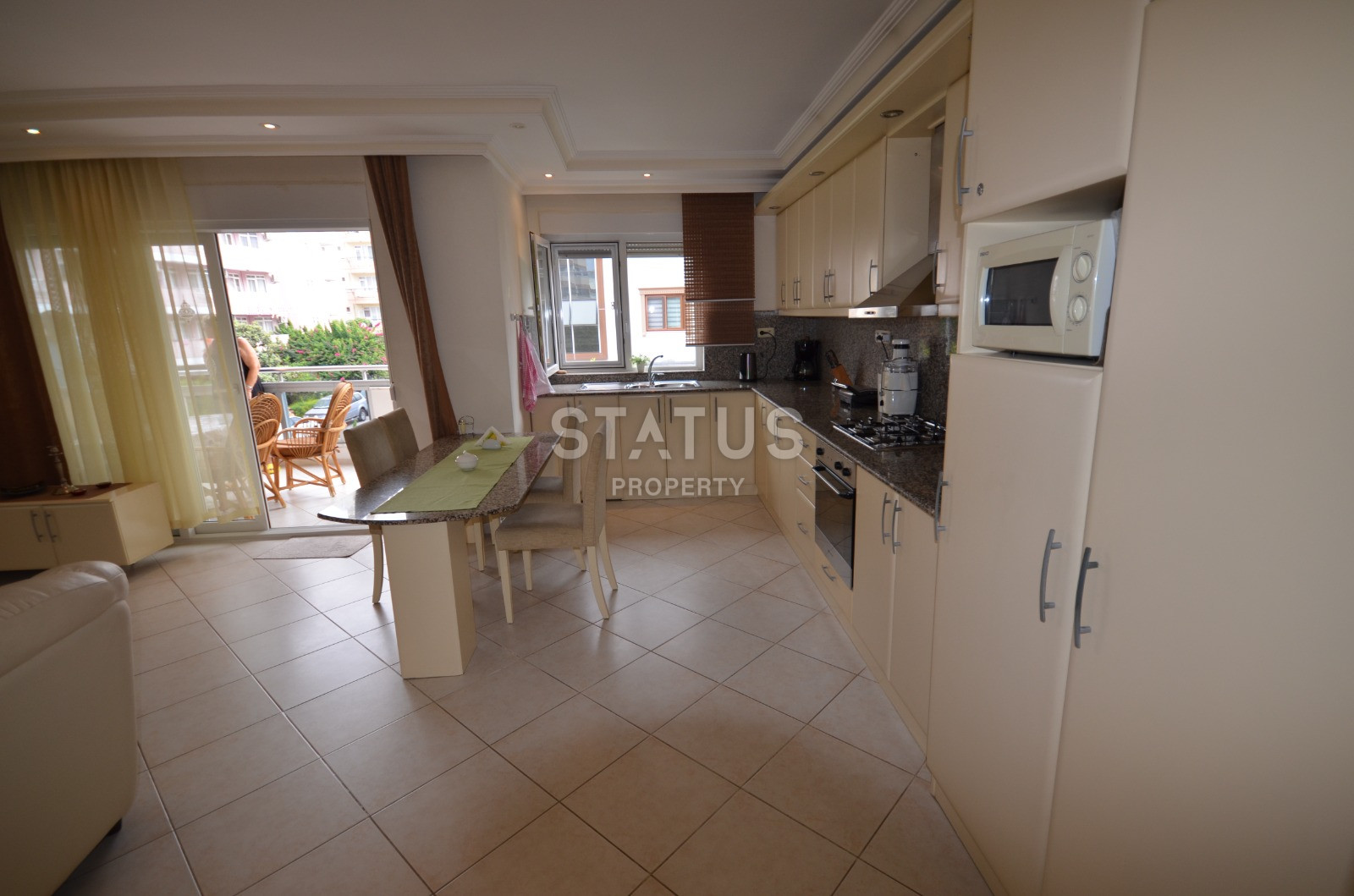 Меблированная трёхкомнатная квартира у моря в районе нижняя ОБА. 120м2 фото 4