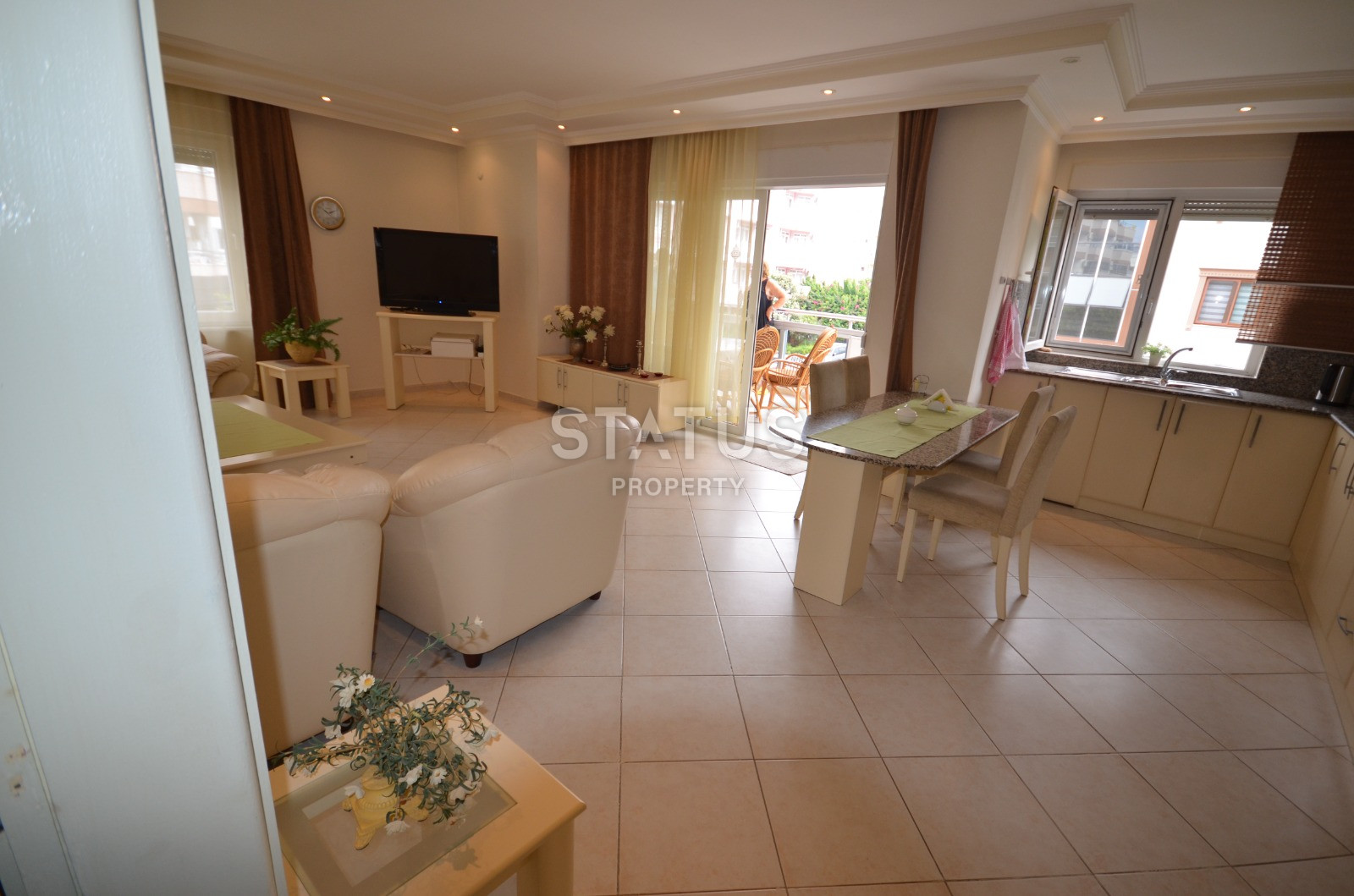 Меблированная трёхкомнатная квартира у моря в районе нижняя ОБА. 120м2 фото 5