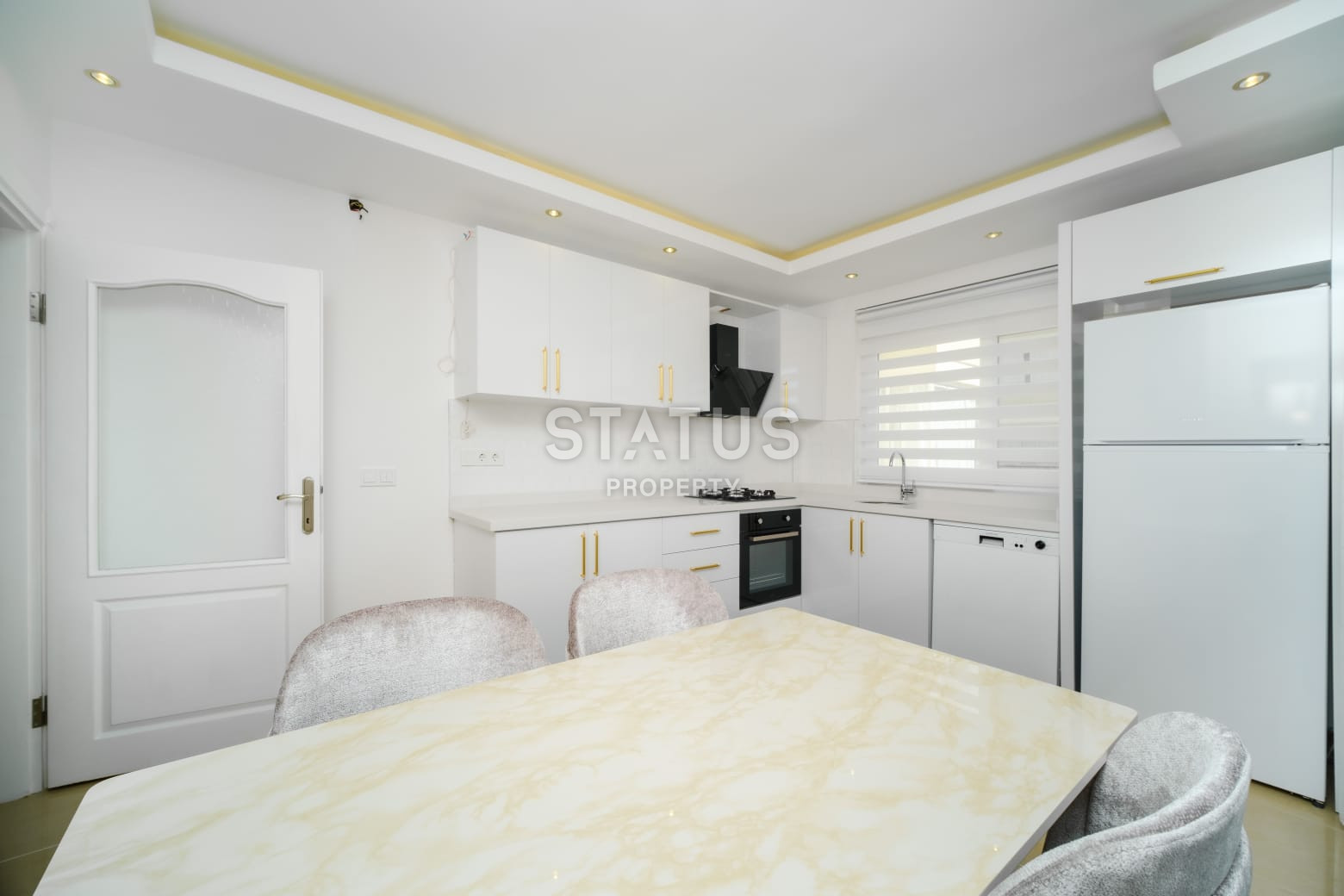 Апартаменты 2+1 с видом на море и Кале в комплексе с богатой инфраструктурой в  Джикджилли. 110м2 фото 6