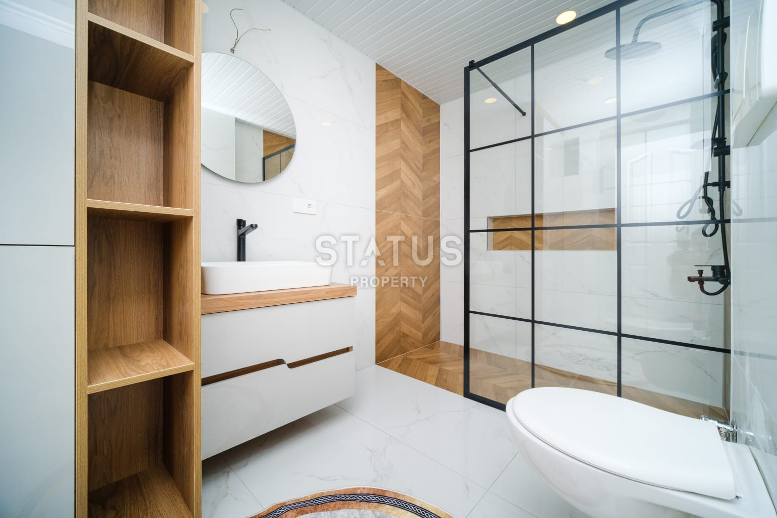 Апартаменты 2+1 с видом на море и Кале в комплексе с богатой инфраструктурой в  Джикджилли. 110м2 фото 11