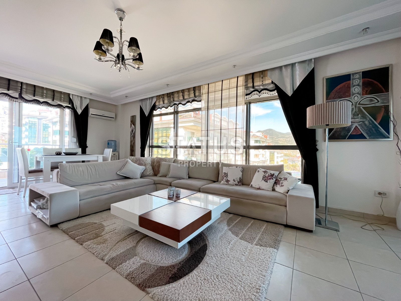 Turnkey penthouse with sea and mountain views 4+1 in a complex with luxurious infrastructure in Oba, 220 m2 фото 3