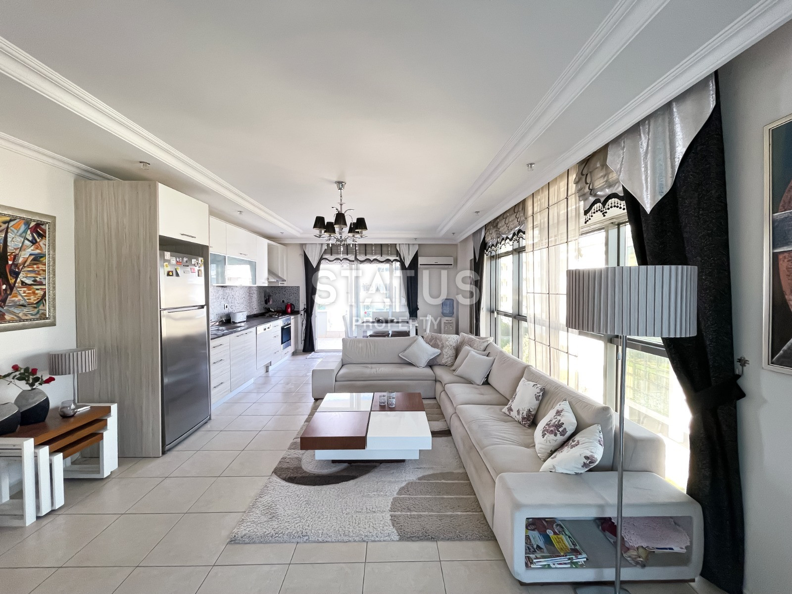 Turnkey penthouse with sea and mountain views 4+1 in a complex with luxurious infrastructure in Oba, 220 m2 фото 6