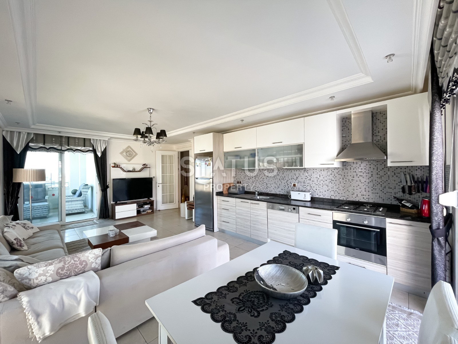 Turnkey penthouse with sea and mountain views 4+1 in a complex with luxurious infrastructure in Oba, 220 m2 фото 7