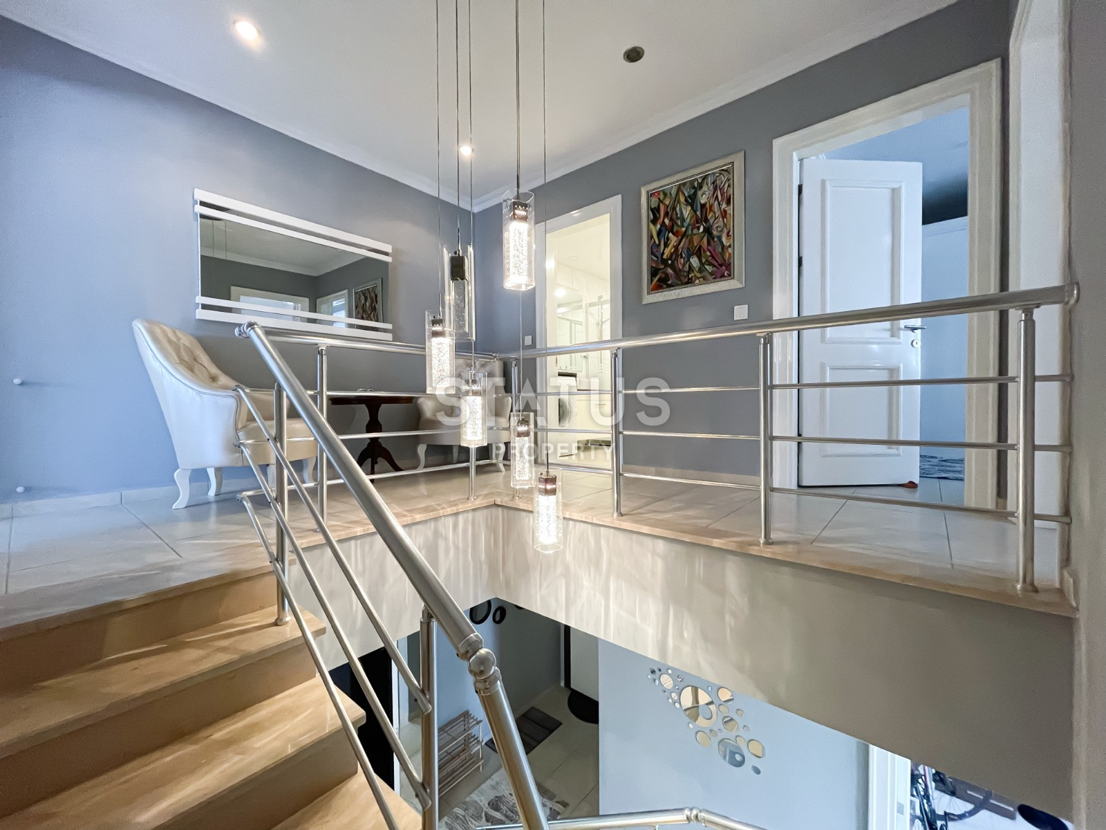 Turnkey penthouse with sea and mountain views 4+1 in a complex with luxurious infrastructure in Oba, 220 m2 фото 33