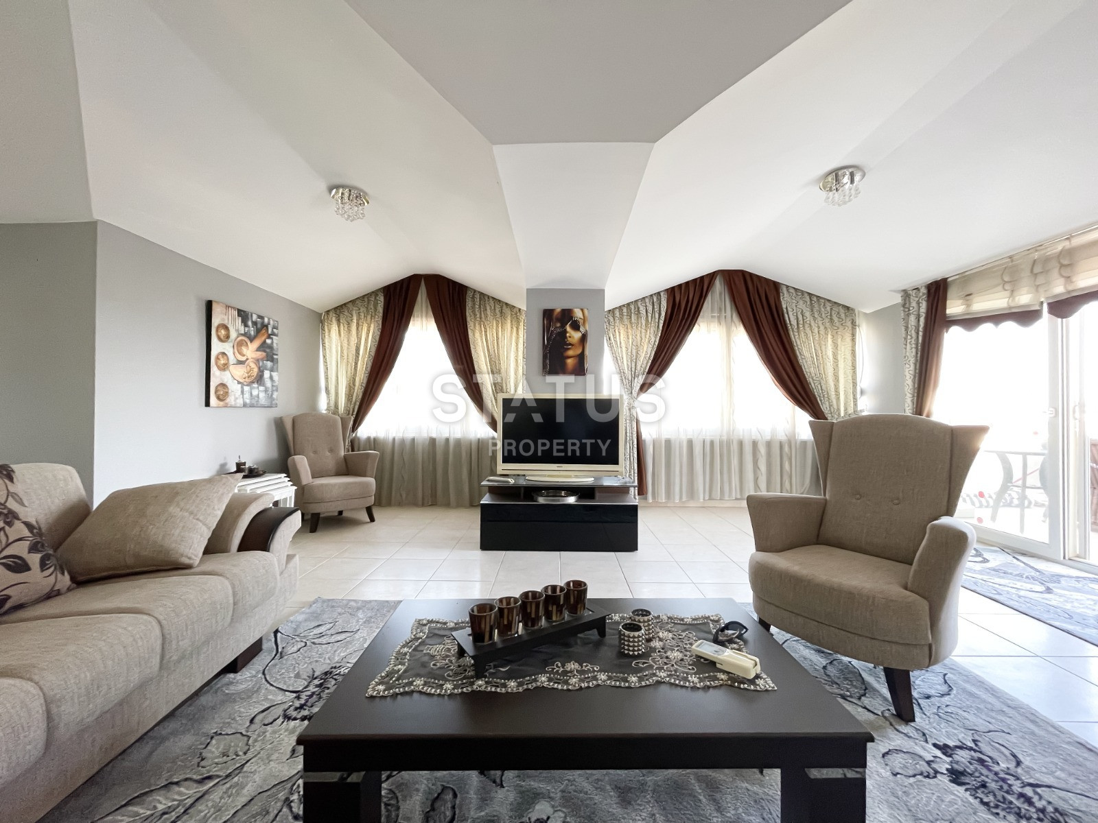 Turnkey penthouse with sea and mountain views 4+1 in a complex with luxurious infrastructure in Oba, 220 m2 фото 50