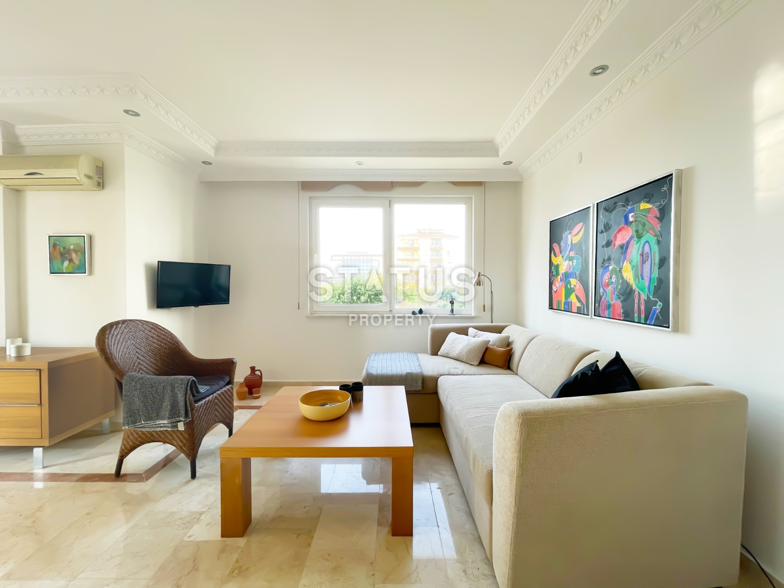 Furnished three-room apartment by the sea 100m from it in Mahmutlar district. 110m2 фото 10