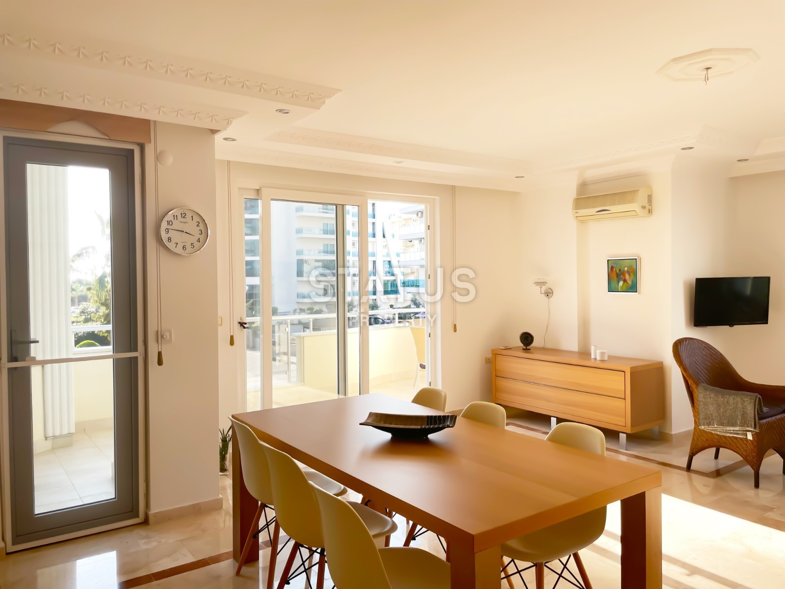 Furnished three-room apartment by the sea 100m from it in Mahmutlar district. 110m2 фото 12