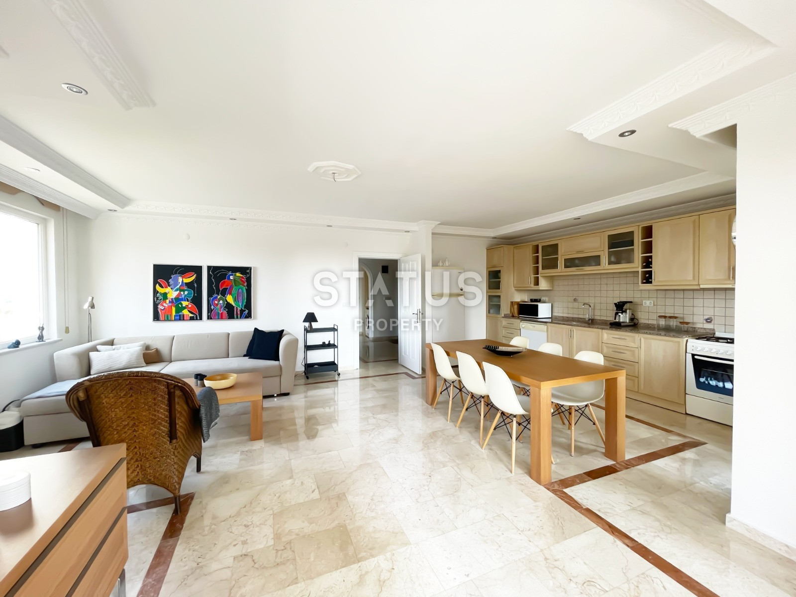 Furnished three-room apartment by the sea 100m from it in Mahmutlar district. 110m2 фото 13