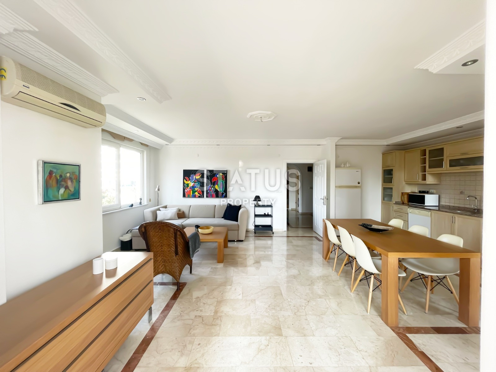 Furnished three-room apartment by the sea 100m from it in Mahmutlar district. 110m2 фото 14