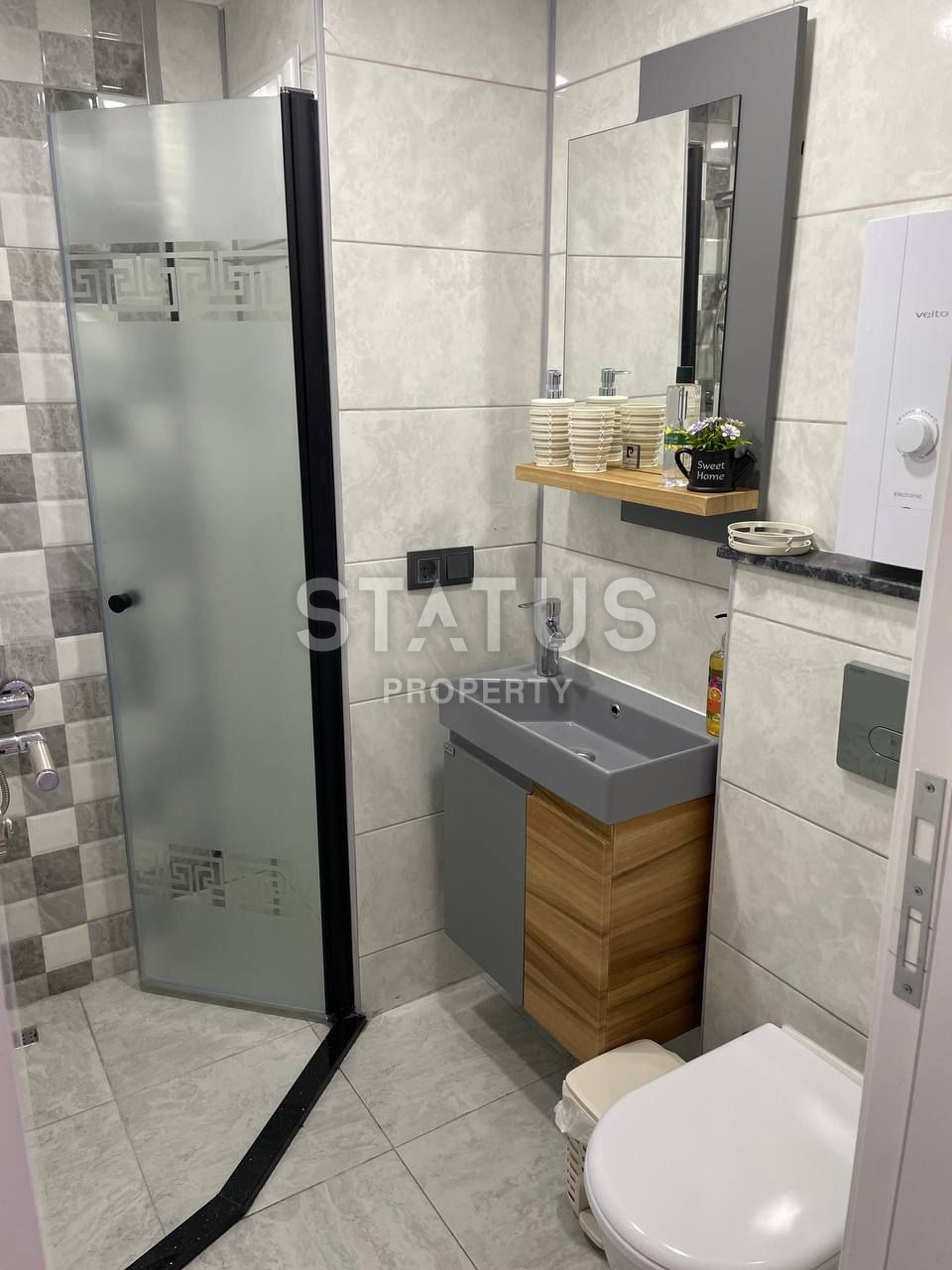 Двухкомнатная квартира с мебелью в новом комплексе в 200 метрах от пляжа в центре Аланьи. 50м2 фото 7