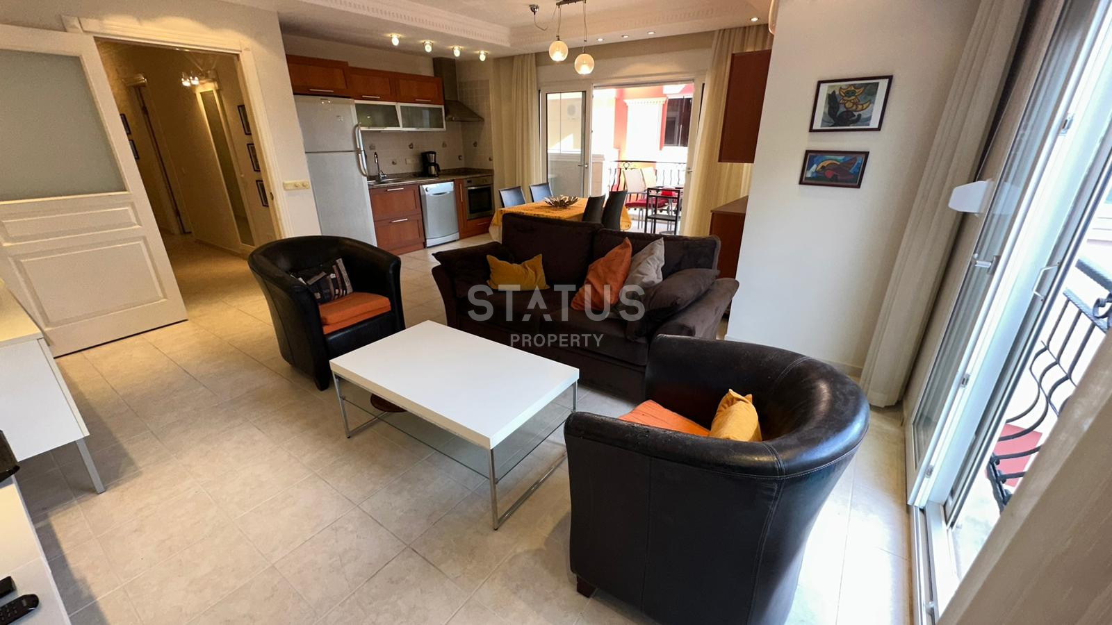 Уютная квартира полностью мебелированная в районе Оба. 100м2 фото 3