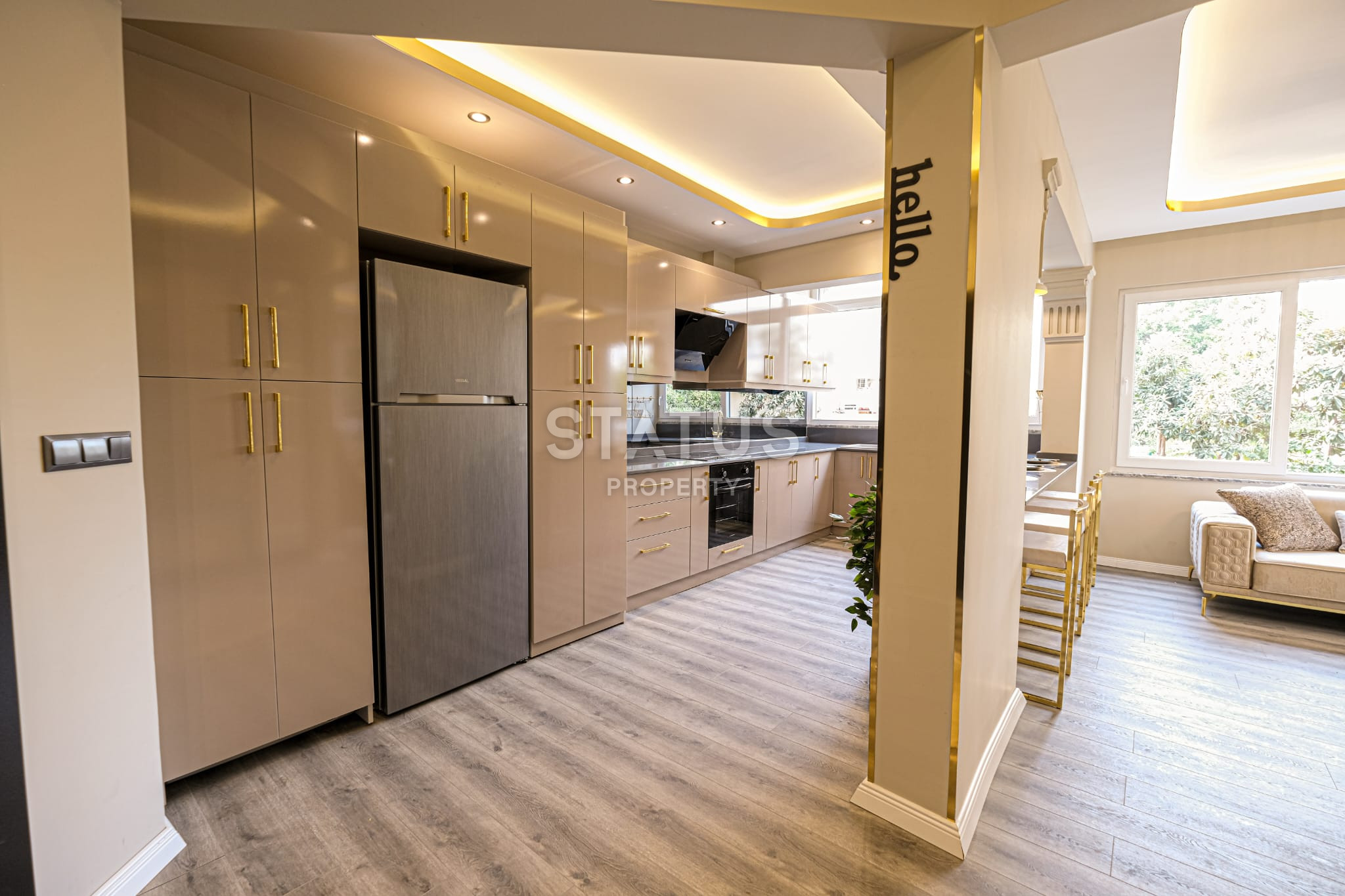 Трёхкомнатная квартира у моря на первой береговой линии в районе Махмутлар, 100 м2. фото 6